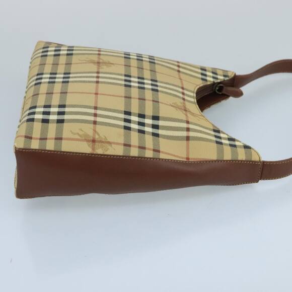 Burberry Nova Check Shoulder Bag Pvc Leather Beige - Picture 4 of 16